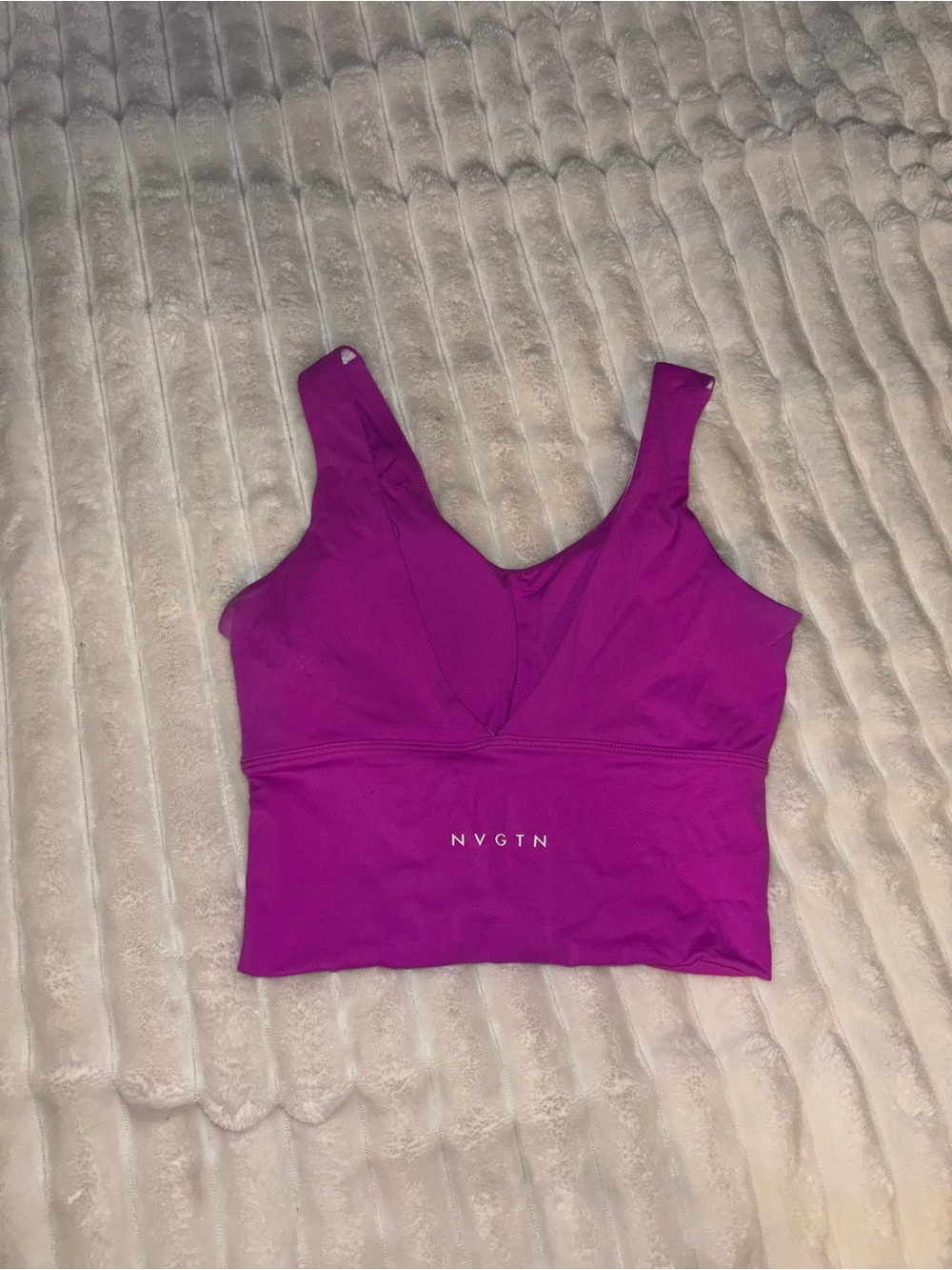 NVGTN Women's Purple Crop Tank Top
